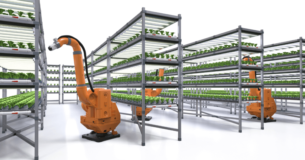 robotic automation with hydroponics